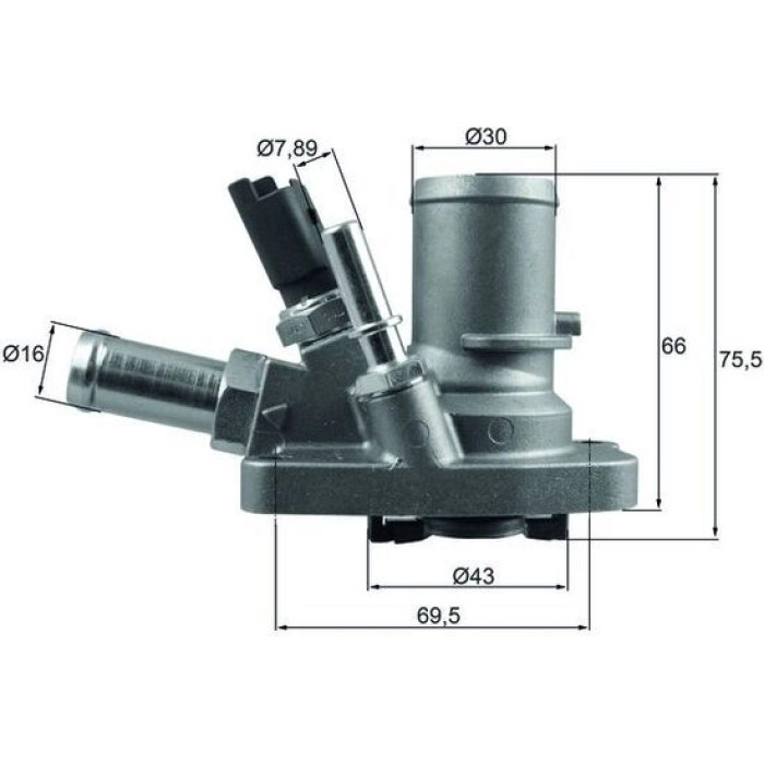 Integralthermostat TI 258 80 Integralthermostat TI 258 80