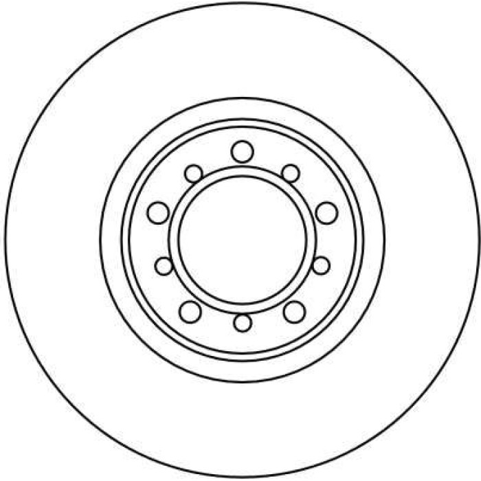 TRW Bremsscheibe Mercedes-Benz W126 500 DF1586 TRW Bremsscheibe Mercedes-Benz W126 500 DF1586