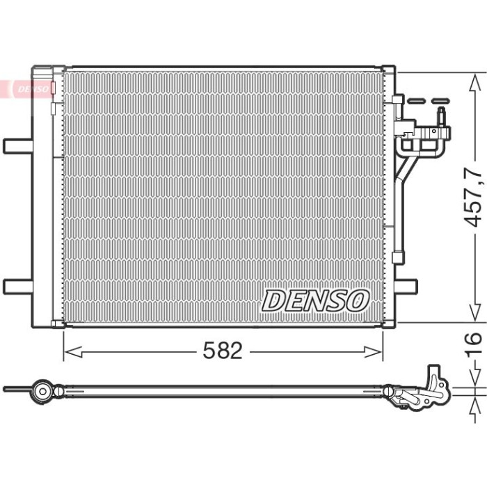 Denso Klimakondensator DCN10056