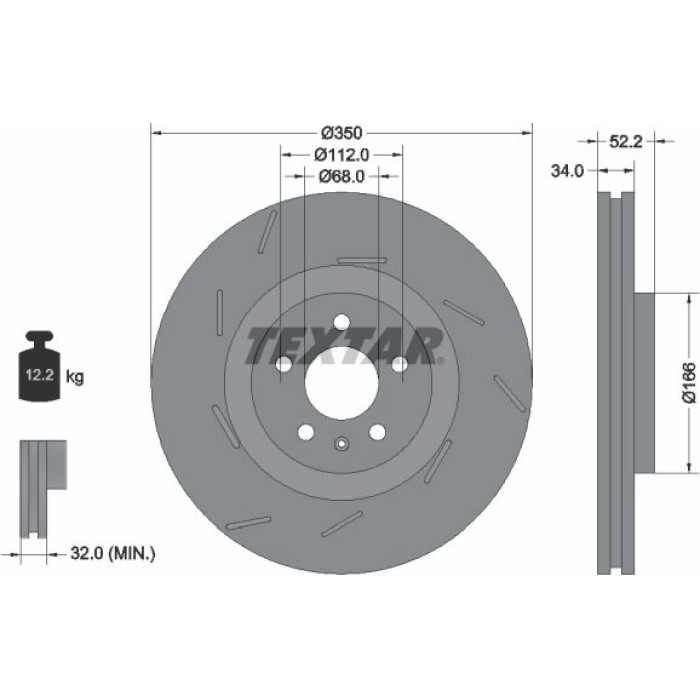Textar Bremsscheibe 92319005 Textar Bremsscheibe 92319005
