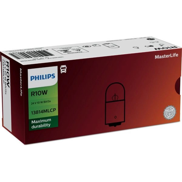 13814MLCP PHILIPS R10W Glühlampe MasterLife 24 V 10 W BA15s - 13814MLCP - l 13814MLCP PHILIPS R10W Glühlampe MasterLife 24 V 10 W BA15s - 13814MLCP - l