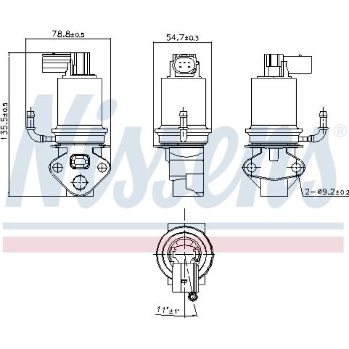 Nissens AGR-Ventil 98201 Nissens AGR-Ventil 98201