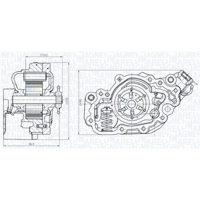 Magneti Marelli Ölpumpe 351516000082 Magneti Marelli Ölpumpe 351516000082