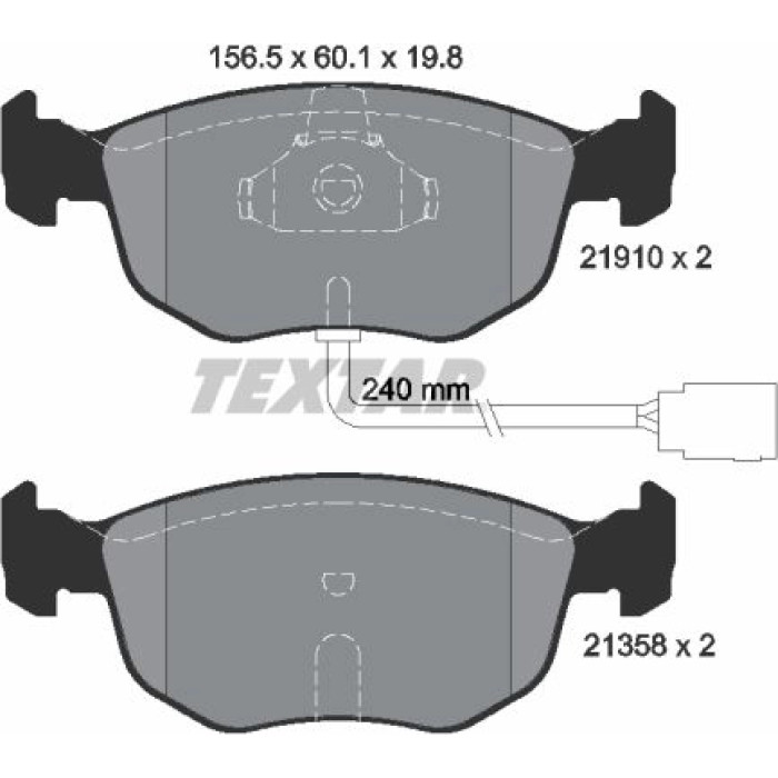 Textar Bremsbelagsatz 2191003 Textar Bremsbelagsatz 2191003