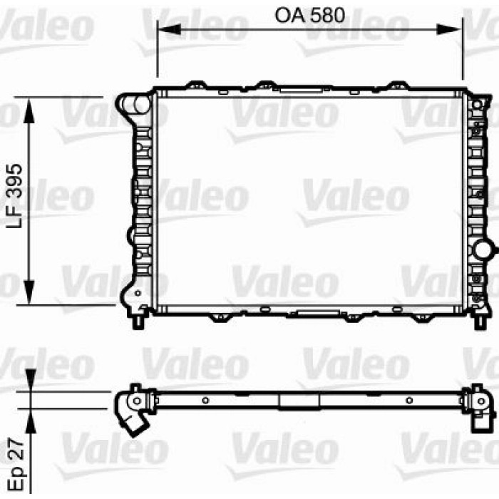 Valeo Motorkühler 732248 Valeo Motorkühler 732248