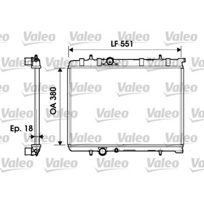 Valeo Motorkühler 734346