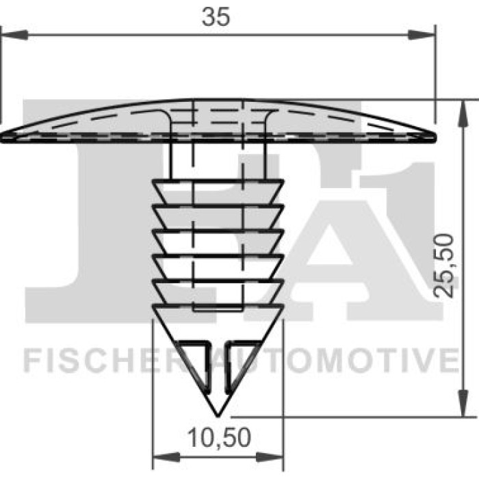 FA1 Befestigungsclip Zier-/Schutzleiste 21-10008.10 FA1 Befestigungsclip Zier-/Schutzleiste 21-10008.10