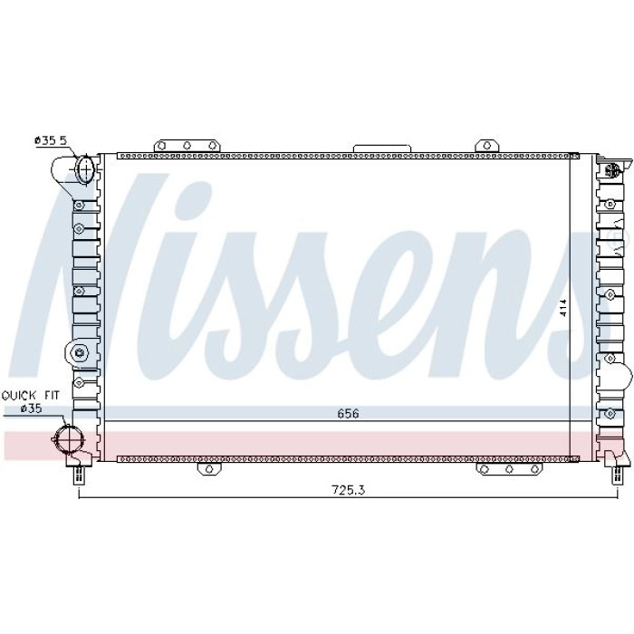 Nissens Wasserkühler PKW 60053 Nissens Wasserkühler PKW 60053