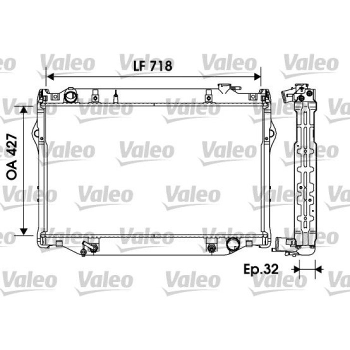 Valeo Motorkühler 734185 Valeo Motorkühler 734185