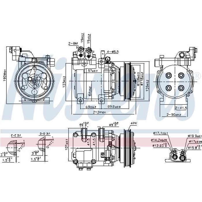 Nissens Kompressor 89082 Nissens Kompressor 89082