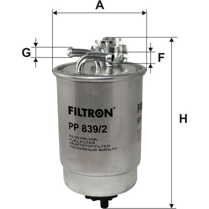PP 839/2 Filtron Kraftstofffilter PP 839/2