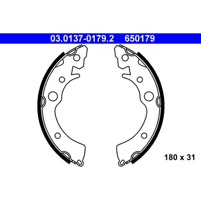 ATE Bremsbacken 03.0137-0179.2 ATE Bremsbacken 03.0137-0179.2