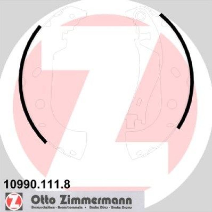 ZIMMERMANN Bremsbacken 10990.111.8 ZIMMERMANN Bremsbacken 10990.111.8