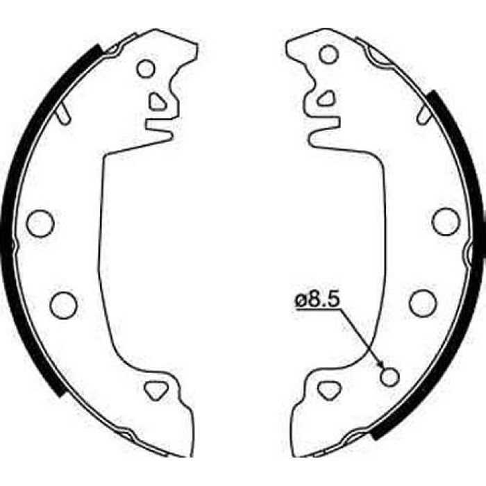 TRW Bremsbacken GS8317 TRW Bremsbacken GS8317