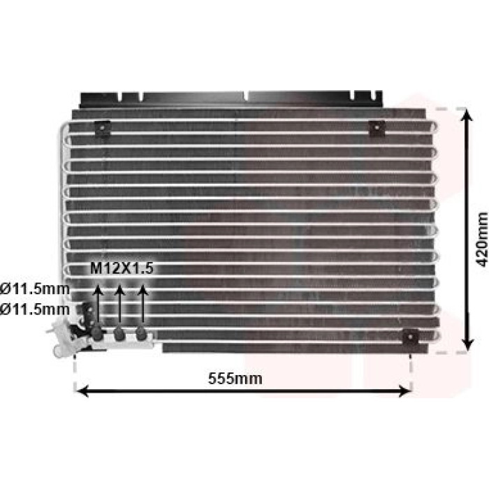 Van Wezel Klimakondensator 59005090 Van Wezel Klimakondensator 59005090
