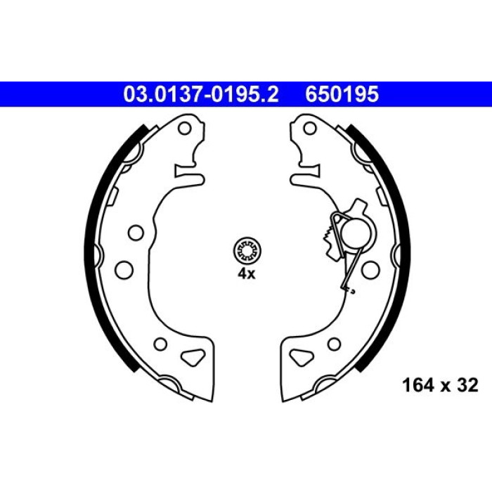03.0137-0195.2 ATE Bremsbackensatz 03.0137-0195.2 03.0137-0195.2 ATE Bremsbackensatz 03.0137-0195.2