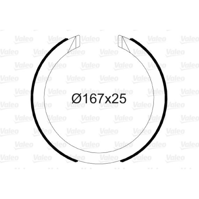 Valeo Bremsbacken 564149 Valeo Bremsbacken 564149