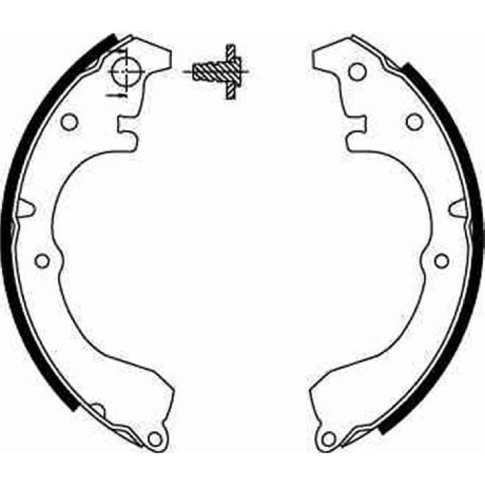 TRW Bremsbacken GS8287 TRW Bremsbacken GS8287