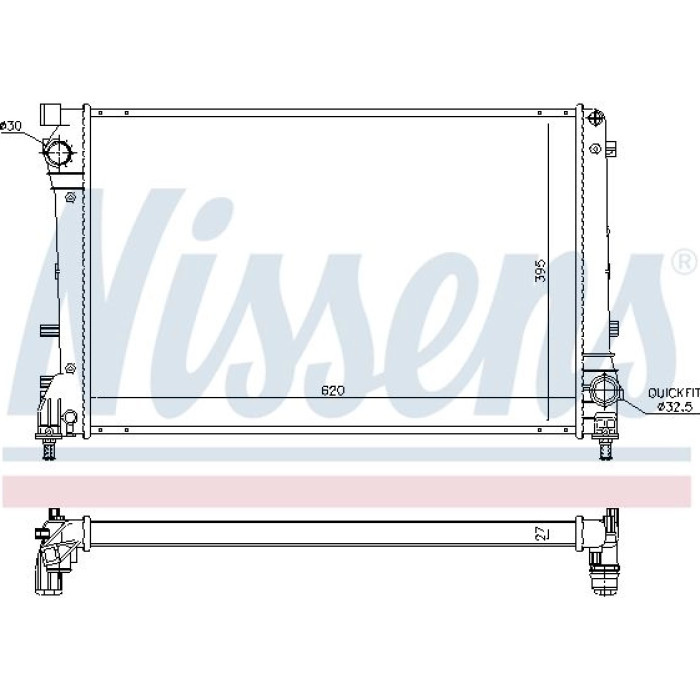 Nissens Wasserkühler PKW 617863 Nissens Wasserkühler PKW 617863