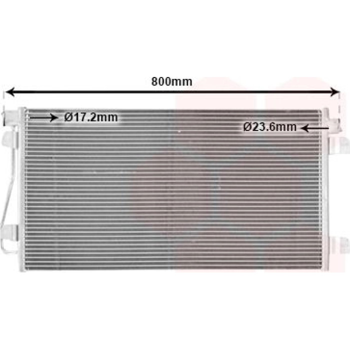 Van Wezel Klimakondensator 43005348 Van Wezel Klimakondensator 43005348