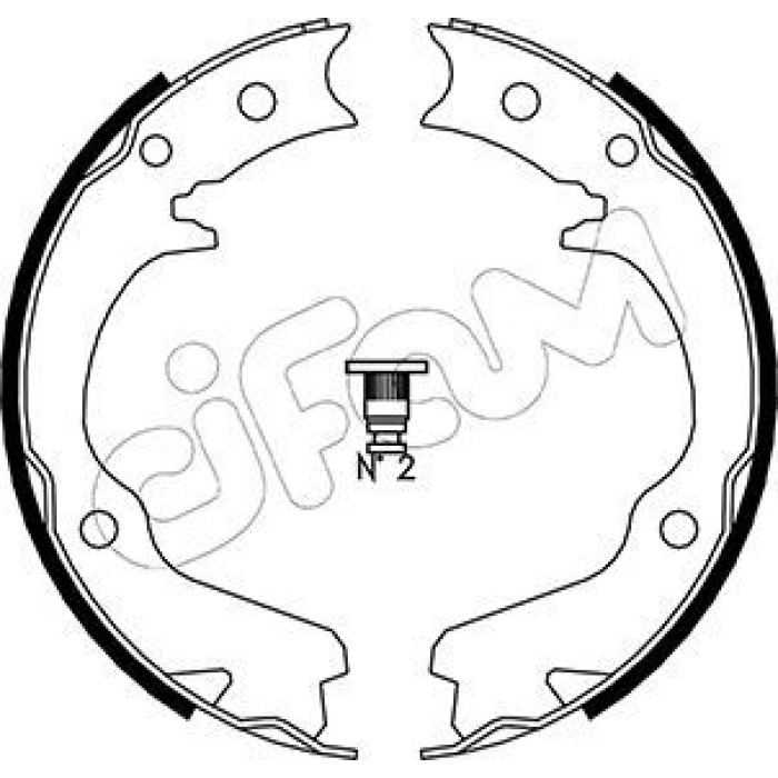 153-386 CIFAM Bremsbackensatz, Feststellbremse 153-386 153-386 CIFAM Bremsbackensatz, Feststellbremse 153-386