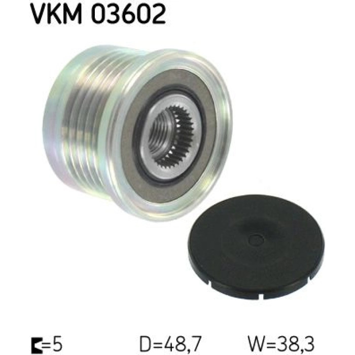 VKM 03602 SKF Generatorfreilauf 03602 VKM 03602 SKF Generatorfreilauf 03602