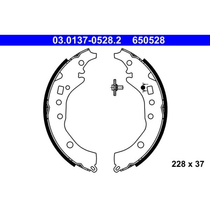 ATE Bremsbacken 03.0137-0528.2 ATE Bremsbacken 03.0137-0528.2