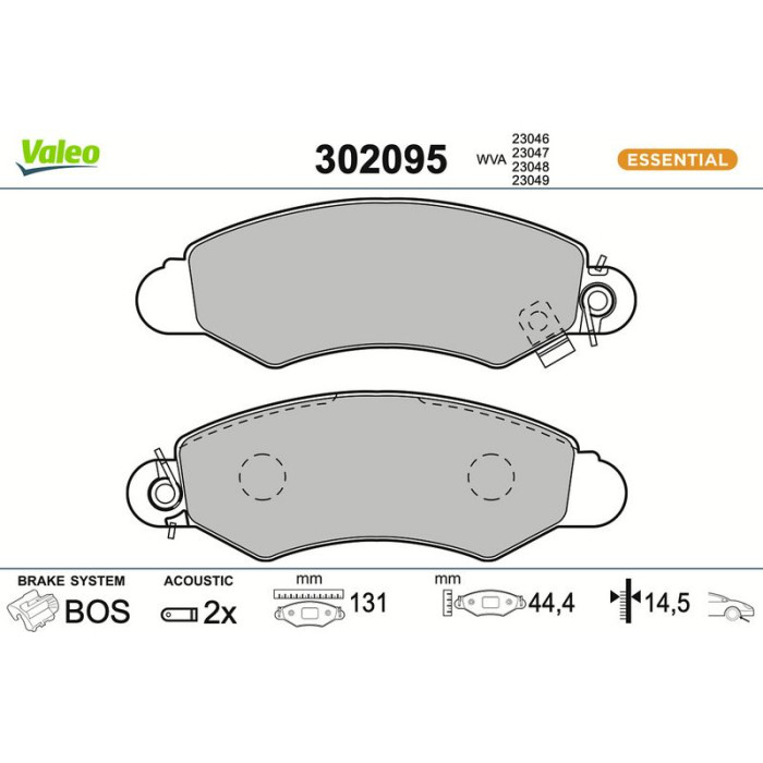 Valeo Bremsbelagsatz 302095
