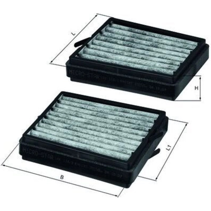MAHLE Filter, Innenraumluft LKK 116/S MAHLE Filter, Innenraumluft LKK 116/S