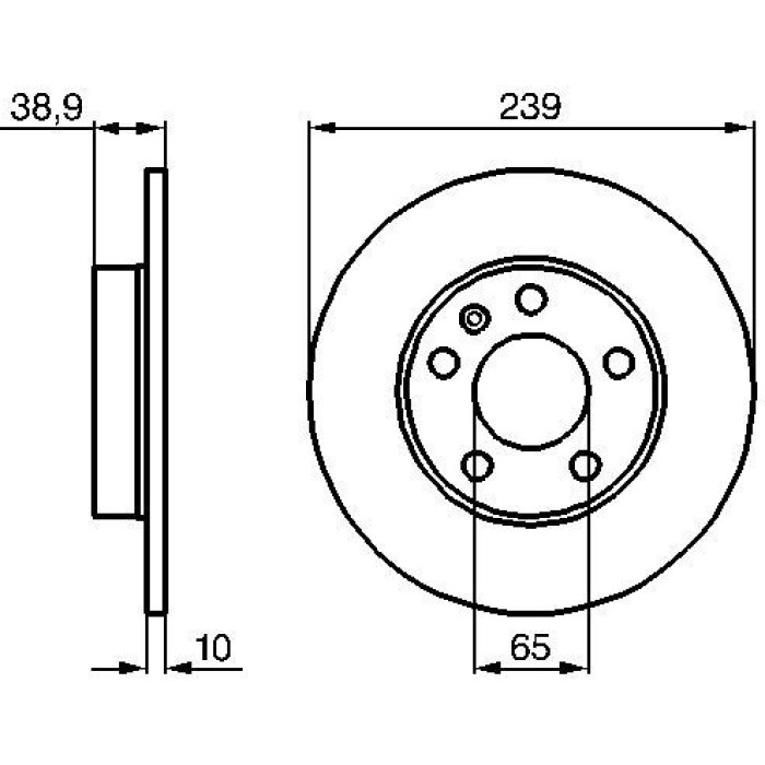 Bosch Bremsscheibe Hinterachse 0 986 478 894 Bosch Bremsscheibe Hinterachse 0 986 478 894