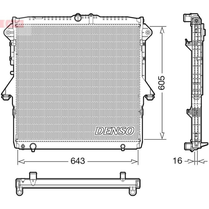 Denso Motorkühler DRM10118 Denso Motorkühler DRM10118