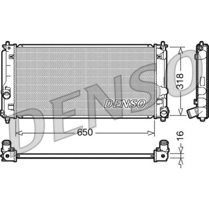 Denso Motorkühler DRM50044 Denso Motorkühler DRM50044