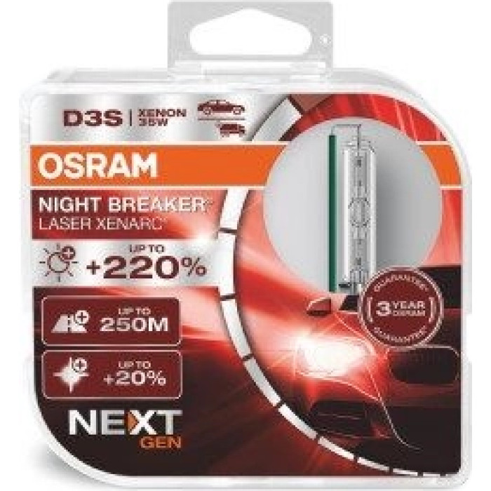 66340XNN-HCB OSRAM XENARC Night Breaker Laser NEXT GEN D3S Xenonbrenner 42 V 35 W PK32d-5 - 2 Stück - 66340XNN-HCB 66340XNN-HCB OSRAM XENARC Night Breaker Laser NEXT GEN D3S Xenonbrenner 42 V 35 W PK32d-5 - 2 Stück - 66340XNN-HCB