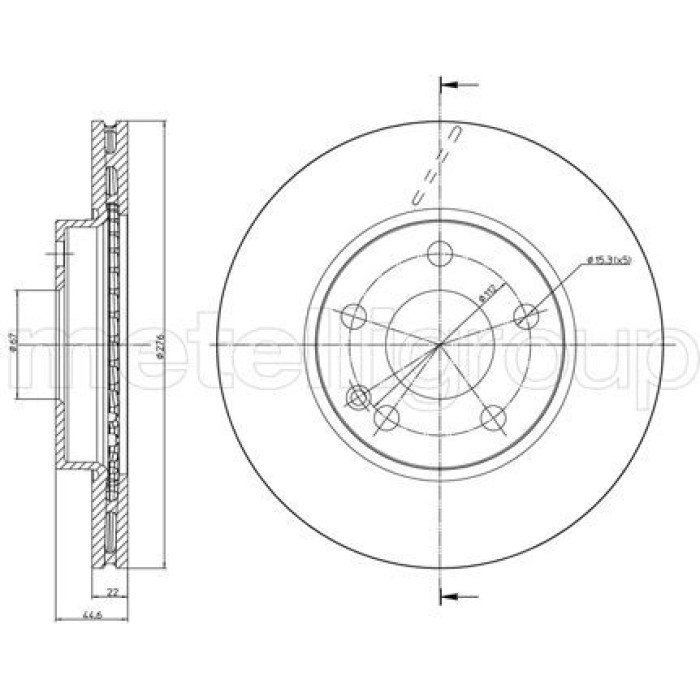 Cifam Bremsscheibe 800-831C
