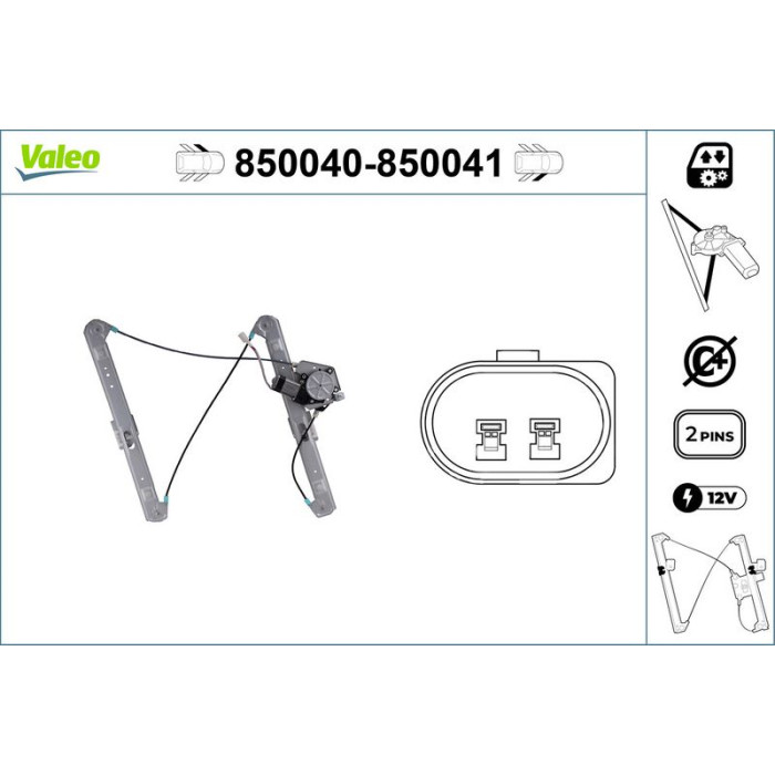 VALEO 850040 Fensterheber VALEO 850040 Fensterheber