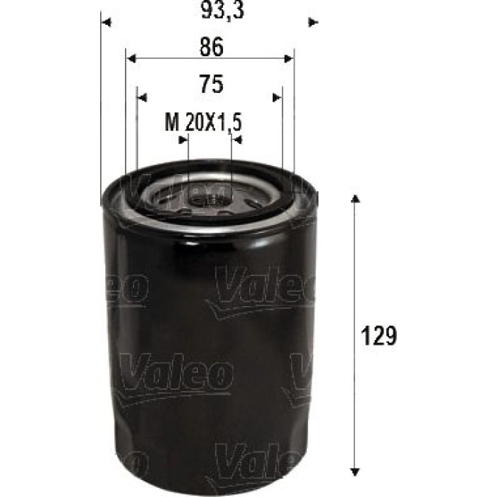 586116 Valeo Ölfilter 586116 586116 Valeo Ölfilter 586116
