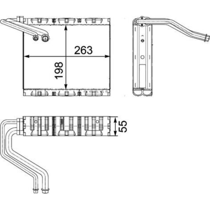 MAHLE Verdampfer, Klimaanlage AE 85 000P MAHLE Verdampfer, Klimaanlage AE 85 000P