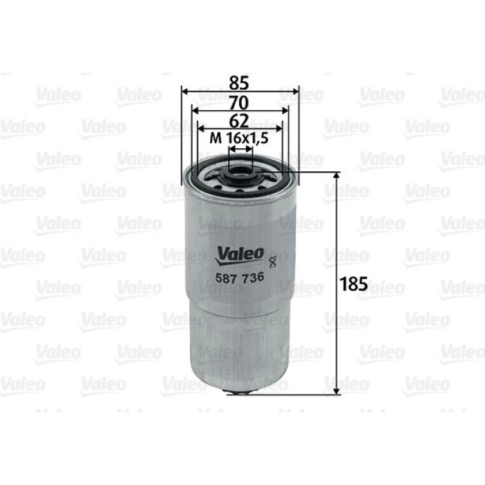 587736 Valeo Kraftstofffilter 587736 587736 Valeo Kraftstofffilter 587736