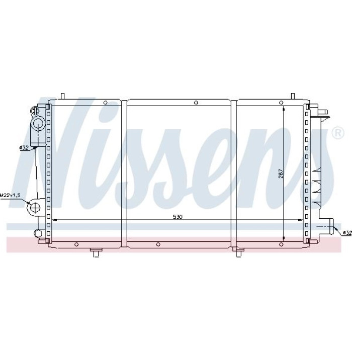 Nissens Wasserkühler PKW 61337 Nissens Wasserkühler PKW 61337