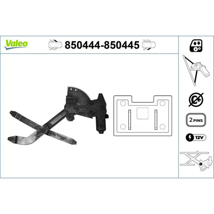 VALEO 850445 Fensterheber VALEO 850445 Fensterheber