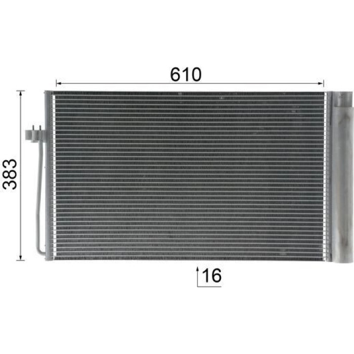 Kondensator, Klimaanlage AC 345 000P Kondensator, Klimaanlage AC 345 000P