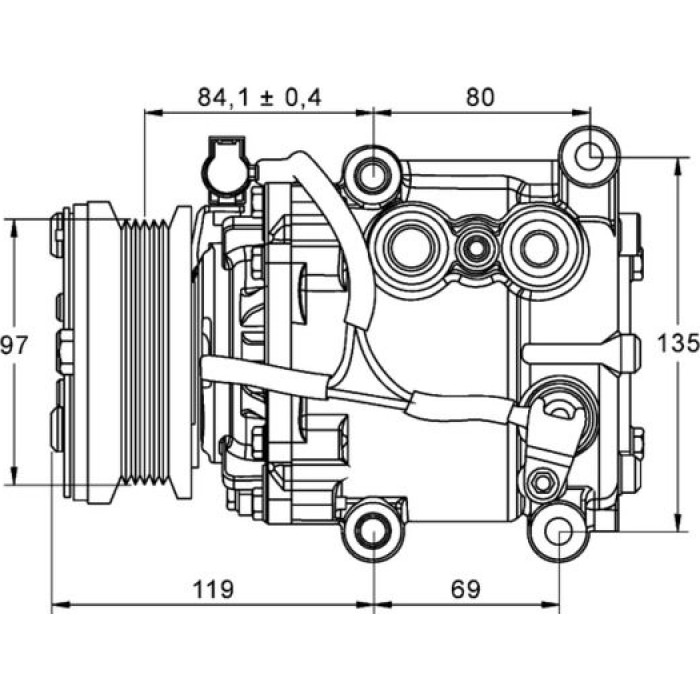 MAHLE Kompressor, Klimaanlage ACP 106 000P MAHLE Kompressor, Klimaanlage ACP 106 000P