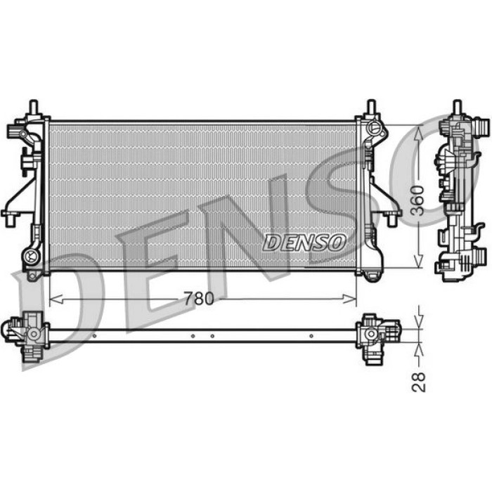 Denso Motorkühler DRM09079 Denso Motorkühler DRM09079