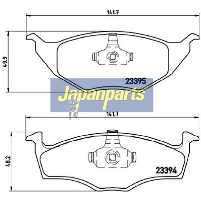 Japanparts Bremsbeläge PA-0946AF Japanparts Bremsbeläge PA-0946AF