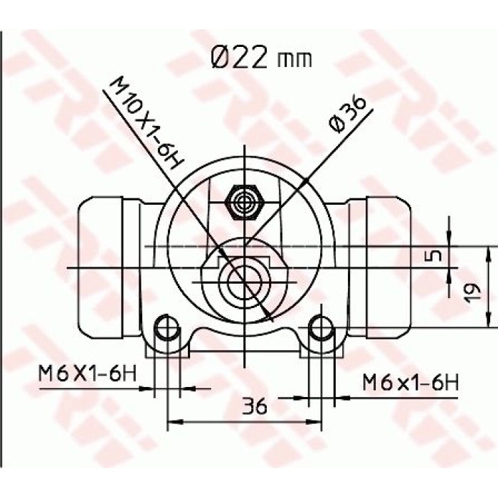 TRW Radbremszylinder Hinterachse BWH168 TRW Radbremszylinder Hinterachse BWH168