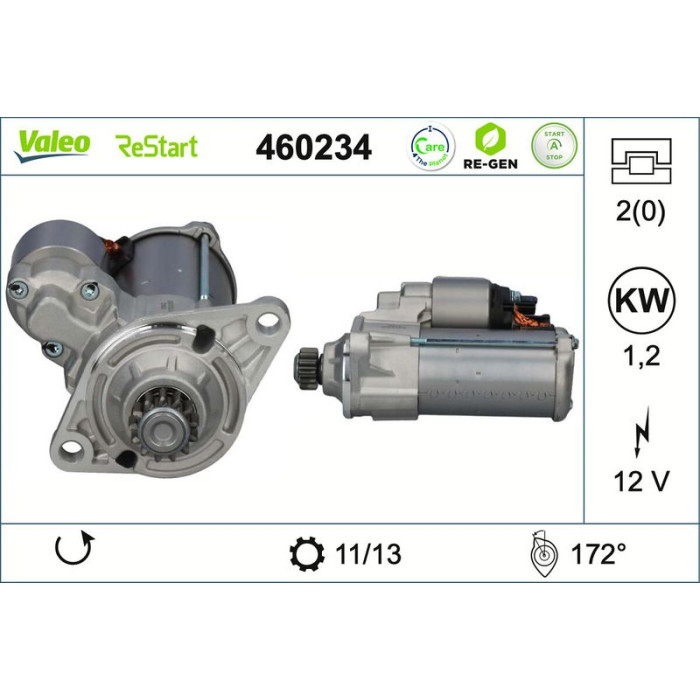 Valeo Anlasser 460234 Valeo Anlasser 460234