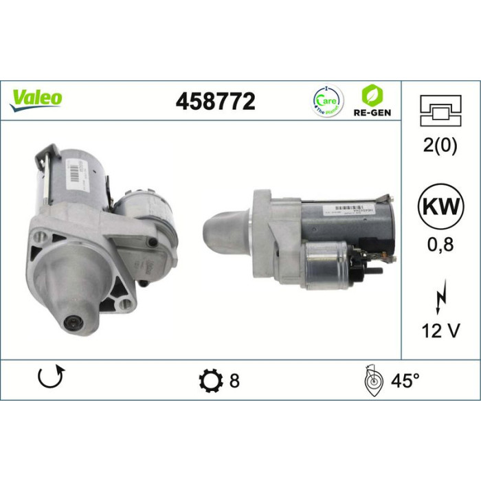 Valeo Anlasser 458772 Valeo Anlasser 458772