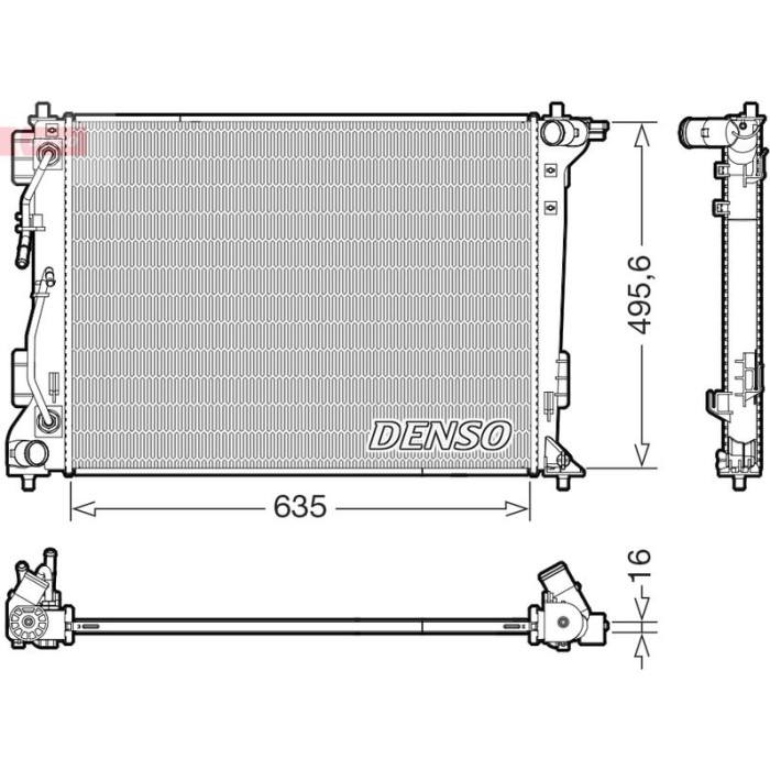 Denso Motorkühler DRM41036 Denso Motorkühler DRM41036