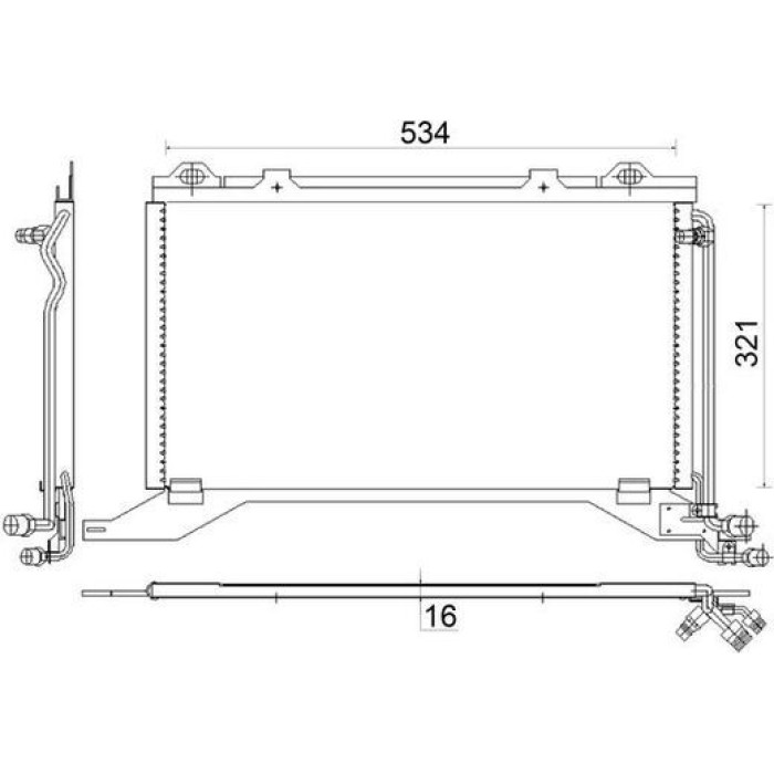 MAHLE Kondensator, Klimaanlage AC 208 000S MAHLE Kondensator, Klimaanlage AC 208 000S