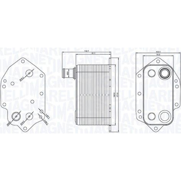 Magneti Marelli Ölkühler RO0040 - Motoröl Magneti Marelli Ölkühler RO0040 - Motoröl